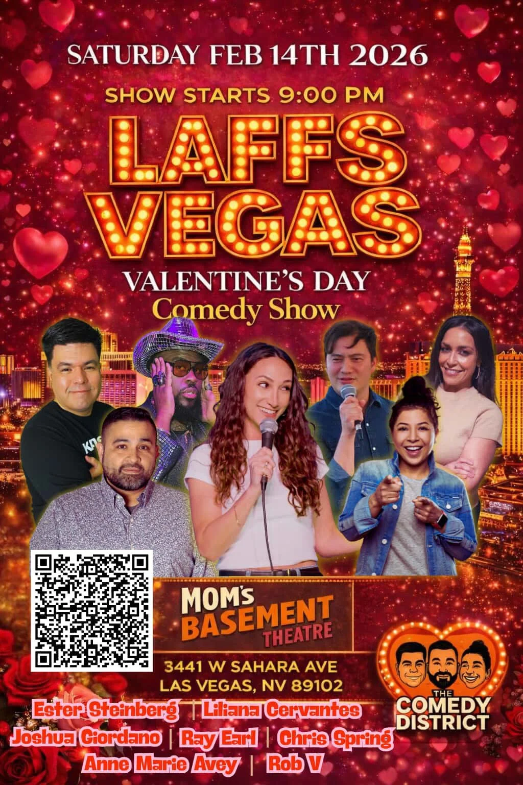 Laffs Vegas Valentines show, Mom's Basement, Las Vegas, NV