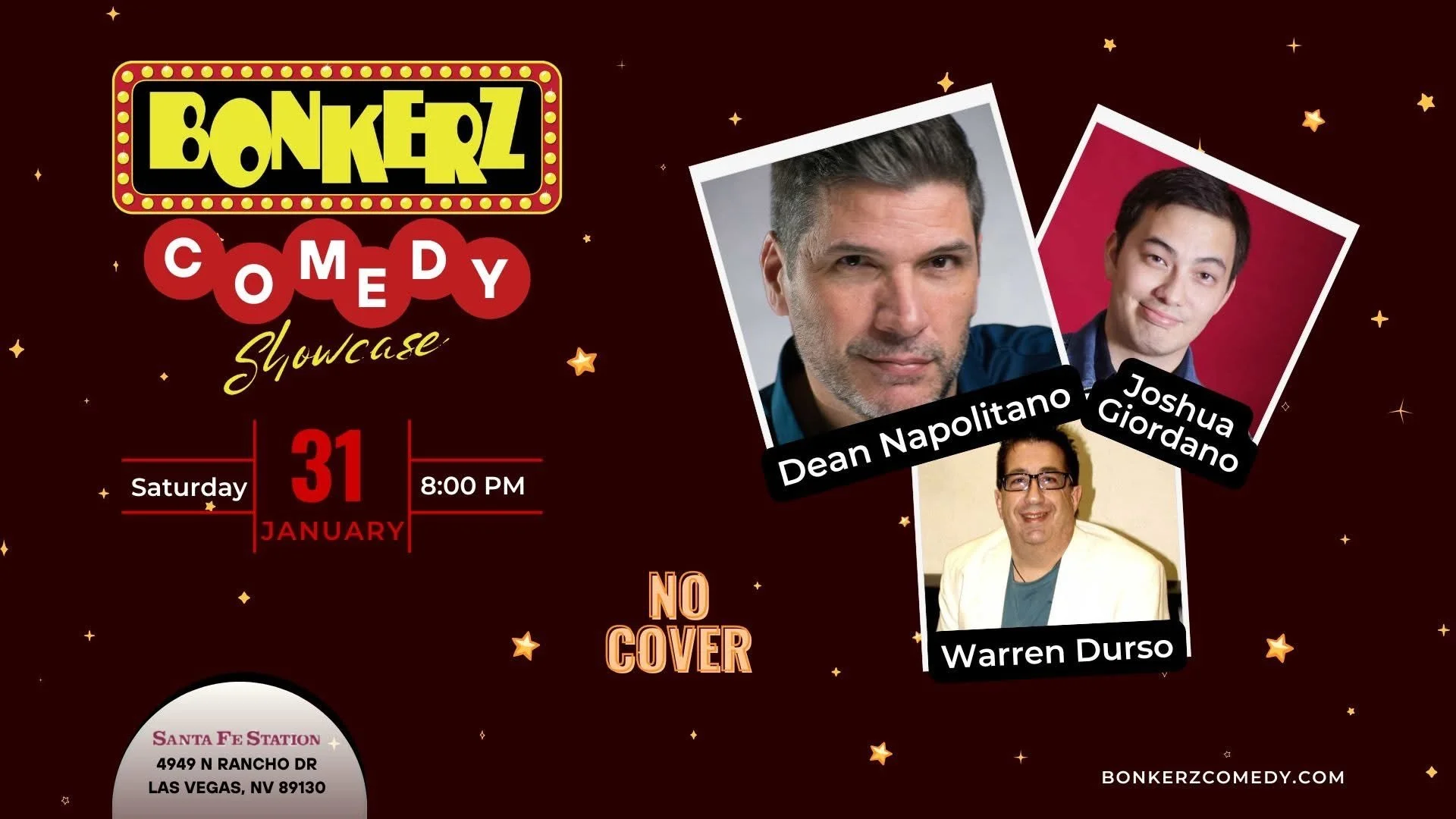 Bonkerz Comedy, Santa Fe Station Casino, Las Vegas, NV