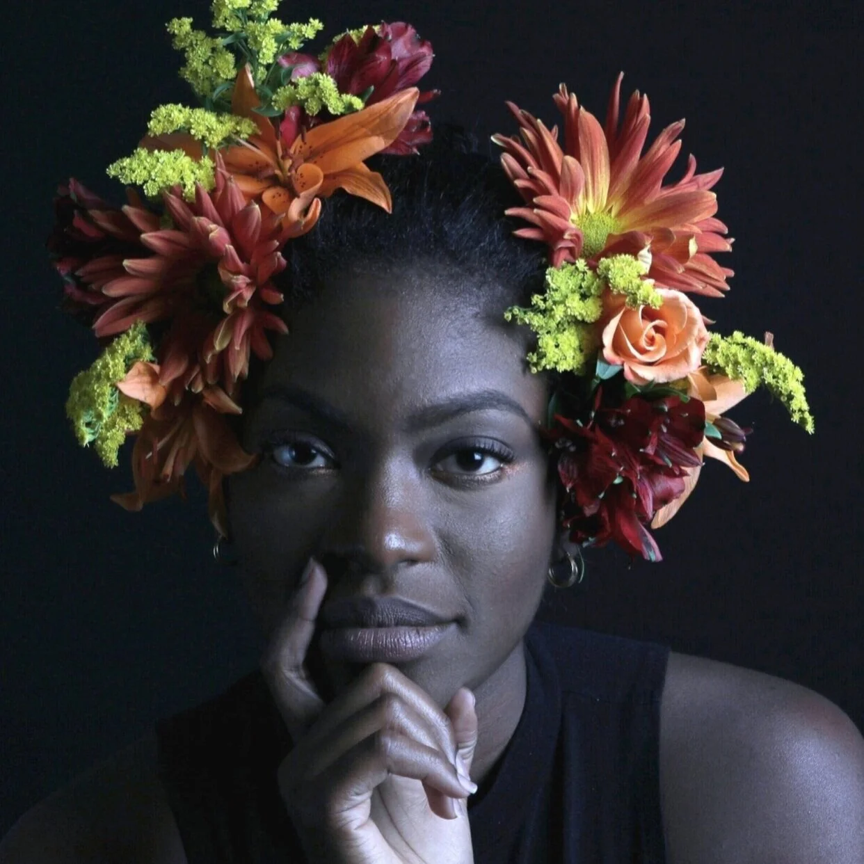 This is the picture on my website I gave the kind people at A New Leaf as inspo. I want my flowers to feel like THIS, I said. However you want to do that for $50. And then, ooh la la, they ran with it.