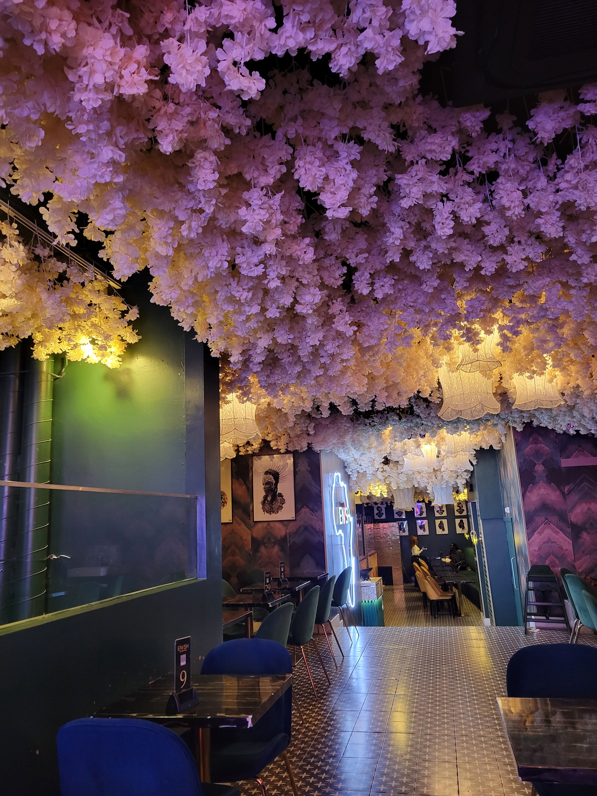 Interior of Enish Nigerian Restaurant