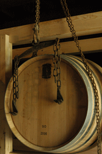 a brand new gascony oak barrel from bartholomo
