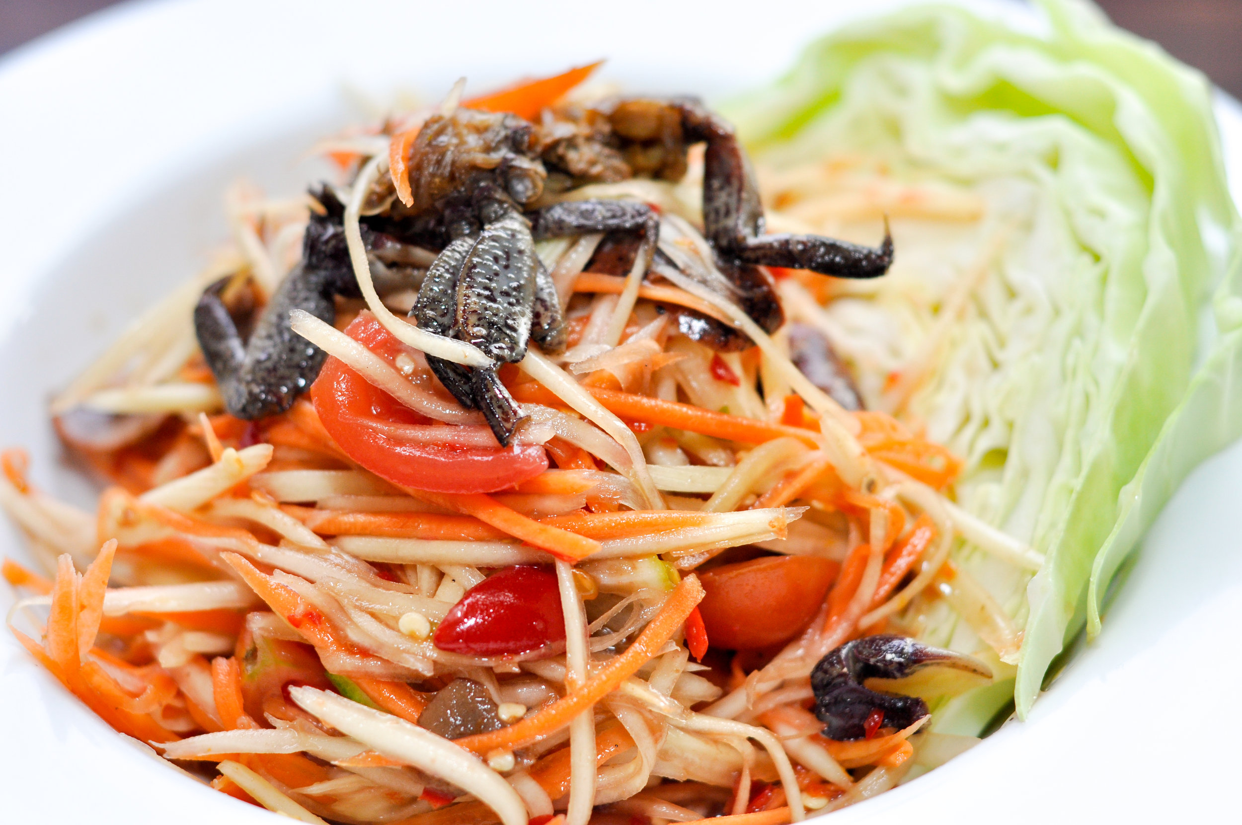 Tum Mark Hoong - Papaya Salad, Lao Style