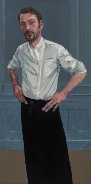 David Giddings, oil on board