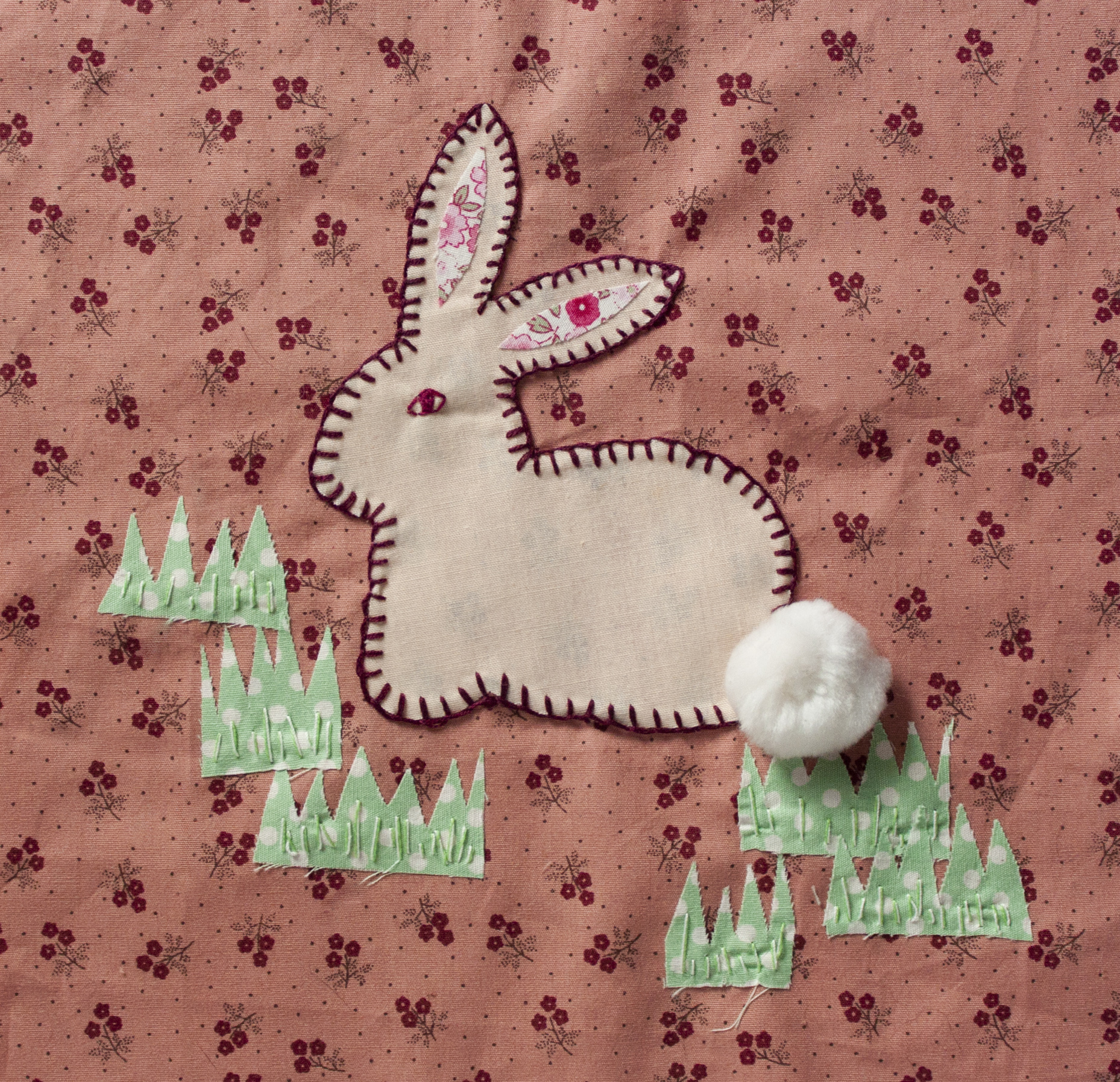 Rabbit Quilt Square The Crafty Hen.jpg