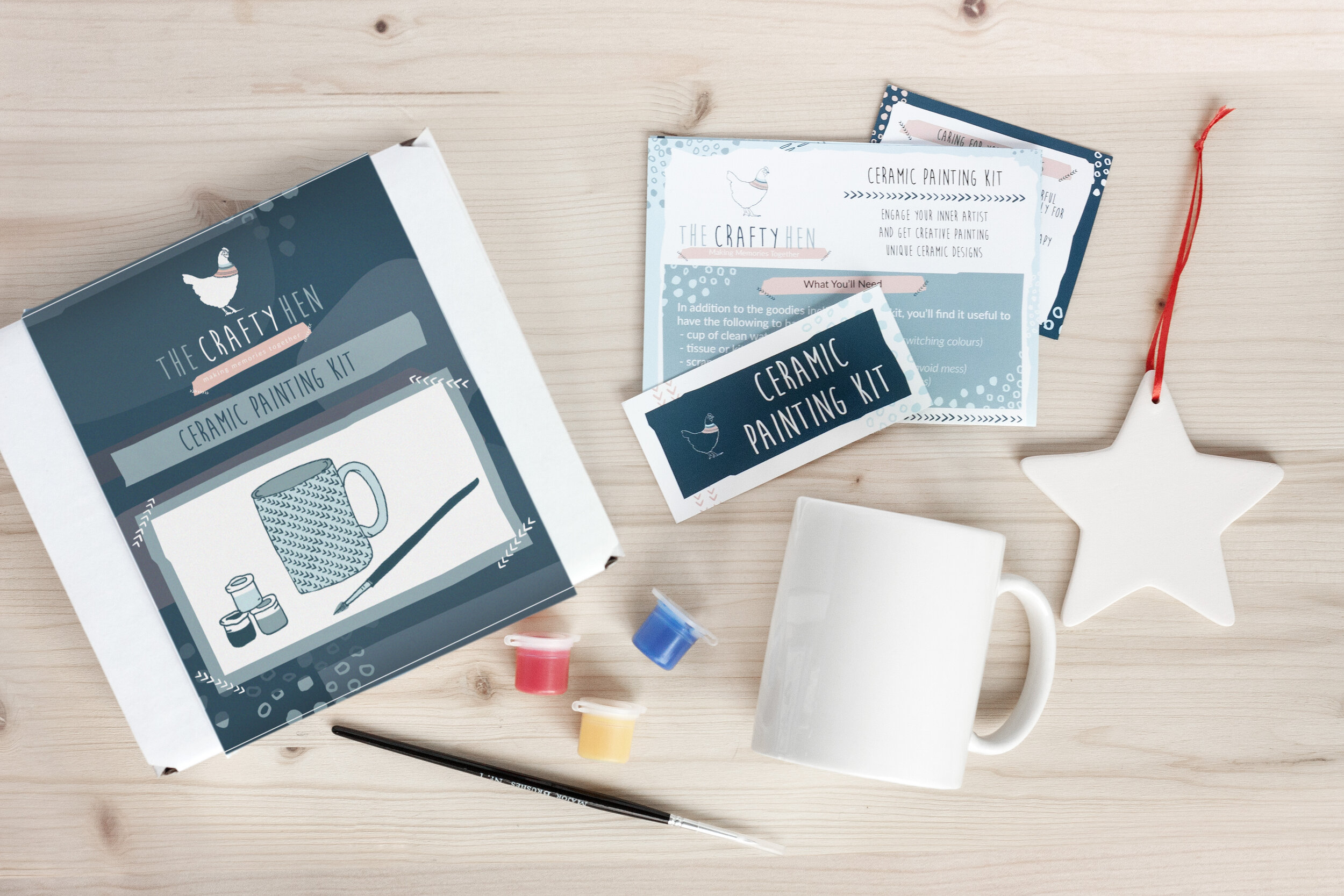 Ceramic Painting Kit Mug the crafty hen.jpg