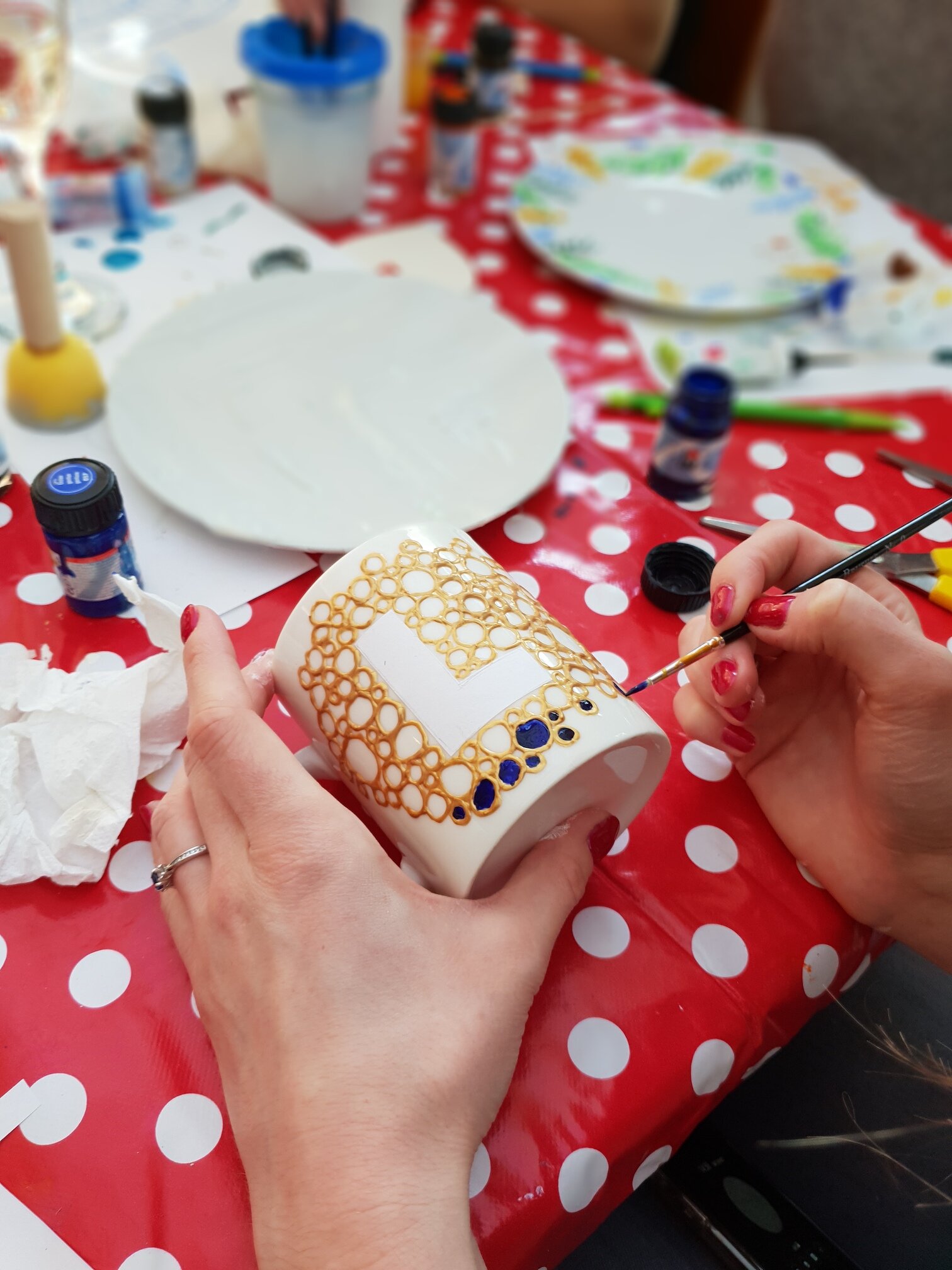 Mobile Ceramic Painting Pottery Workshop Hen Party Bristol.jpg