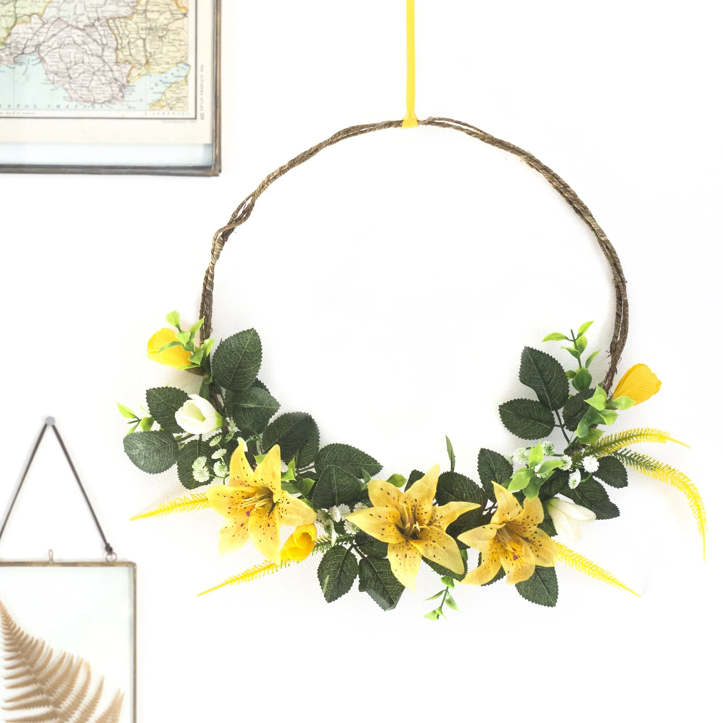 Spring Wreath Yellow Kit The Crafty Hen.jpg