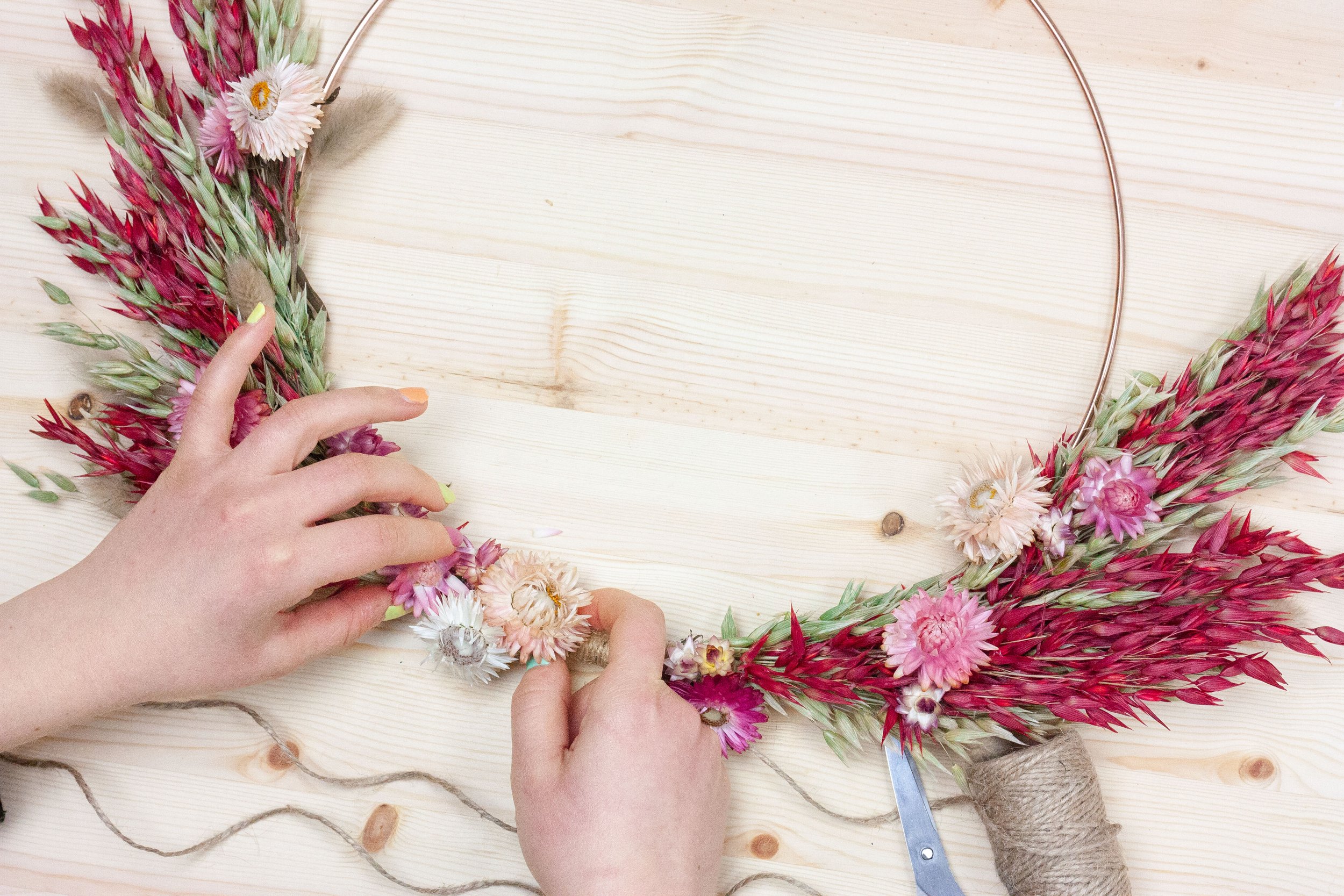 Dried Wreath Workshop The Crafty Hen.jpg