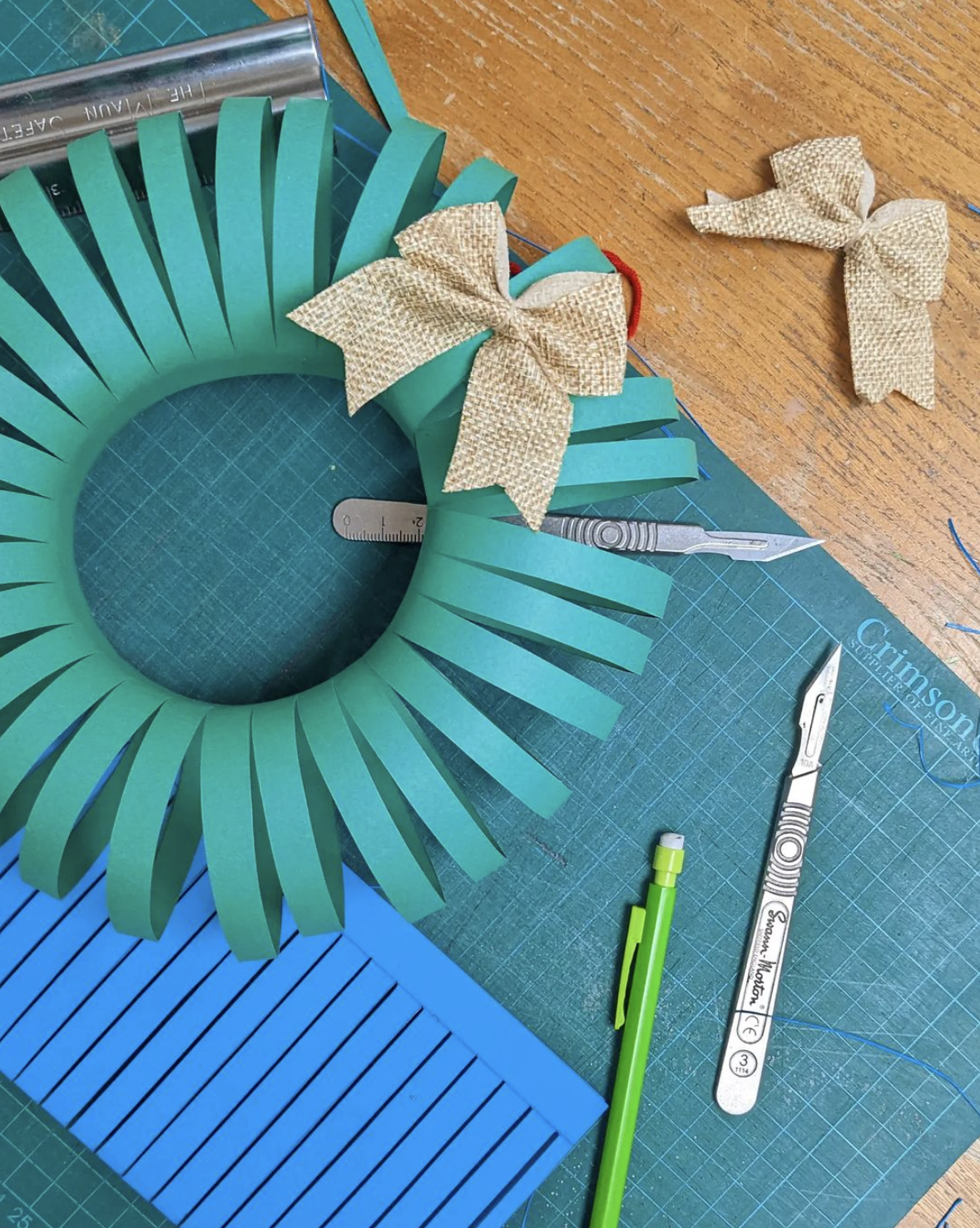 Paper Wreath Drop in The Crafty Hen Christmas Kids Activity.png
