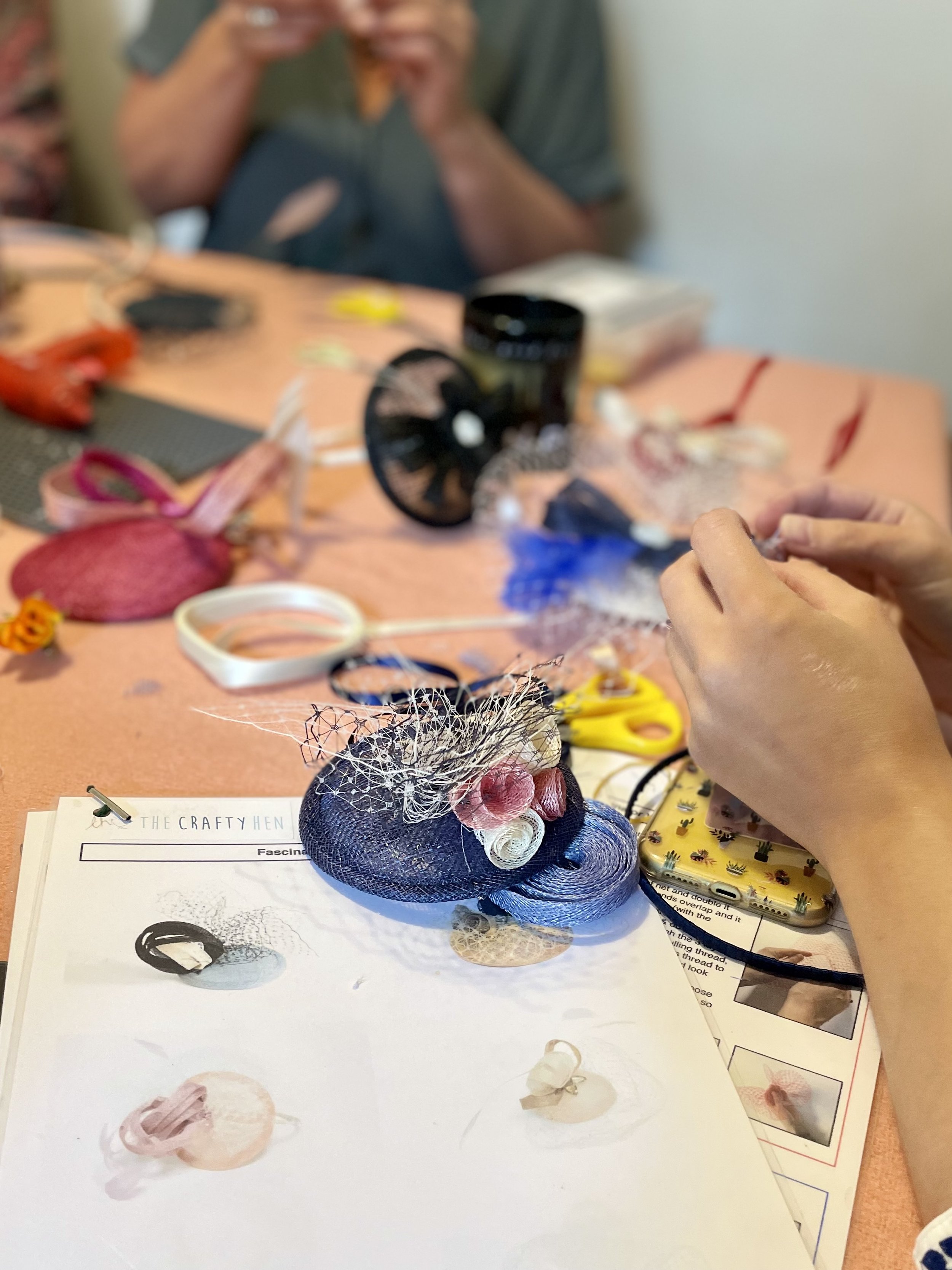 Fascinator Making The Crafty Hen Portsmouth 15:7 .jpg