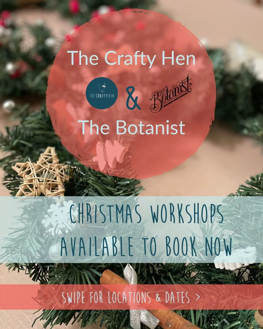 Looking to get your festive craft on in the 'ber months? ✨ 
We&rsquo;ve teamed up with The Botanist again this year to offer festive events in Warrington and Marlow during the lead up to Christmas 🎄

You can find ticket details linked in our bio (up