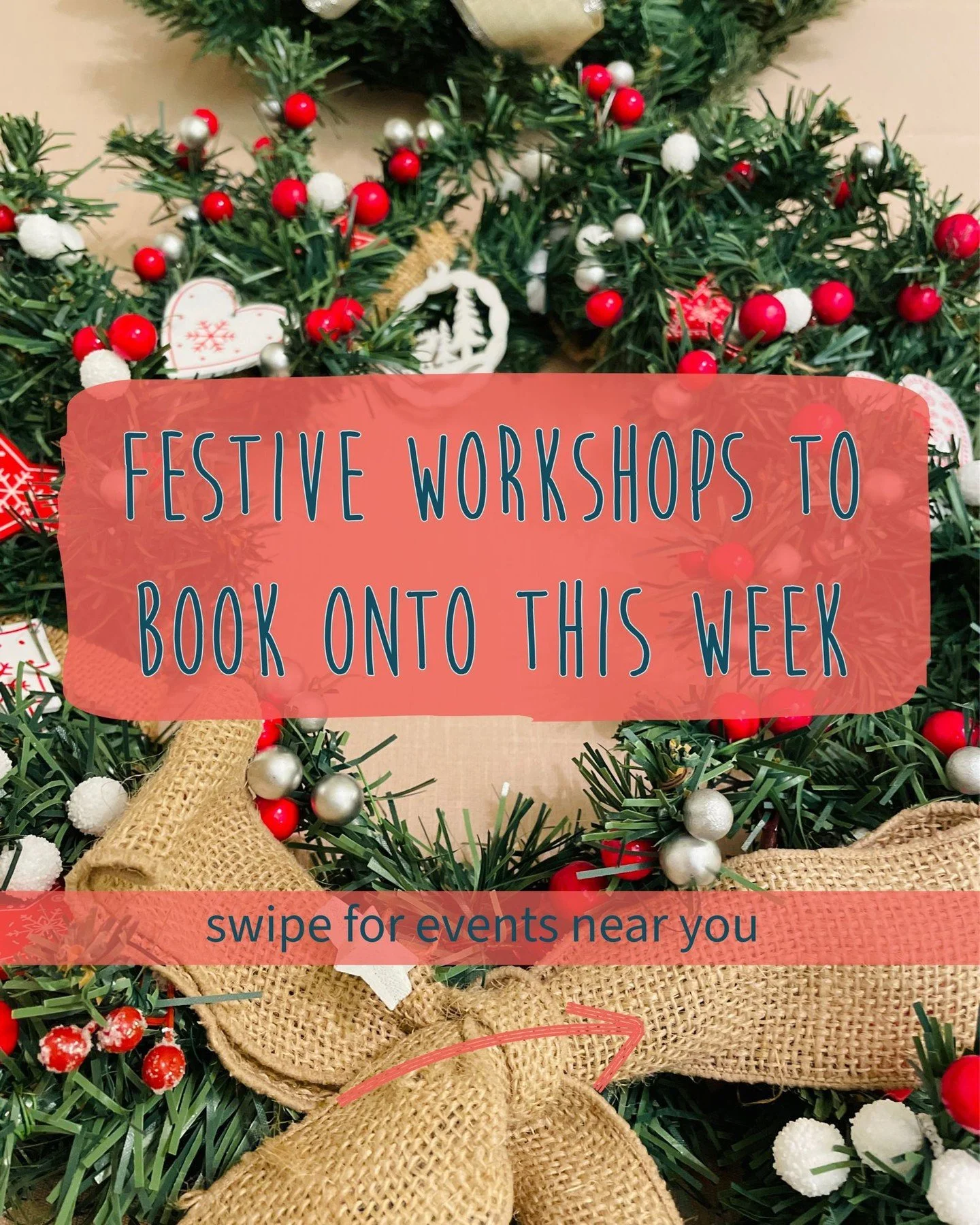 Looking to join one of our festive workshops this December?

Have a look at our workshops coming up across the nation this week to see if you can join along to a Christmas craft session near you! 🎄

 🎟️ You can find all tickets and events in the li