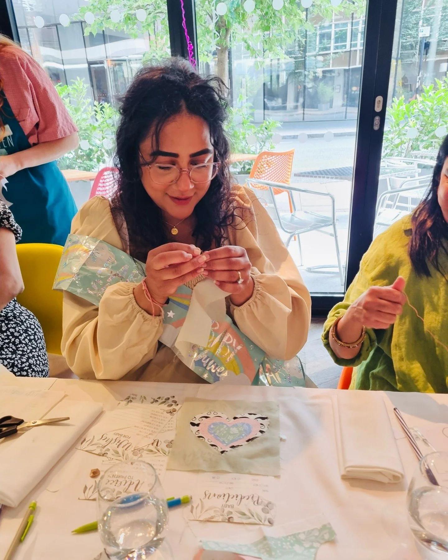 Baby Showers with The Crafty Hen ✨👶

We offer plenty of crafts for your upcoming, wholesome baby showers! 
Choose from our top baby shower crafts such as baby grow personalising, making a baby mobile, bunting to decorate the nursery, ceramic paintin
