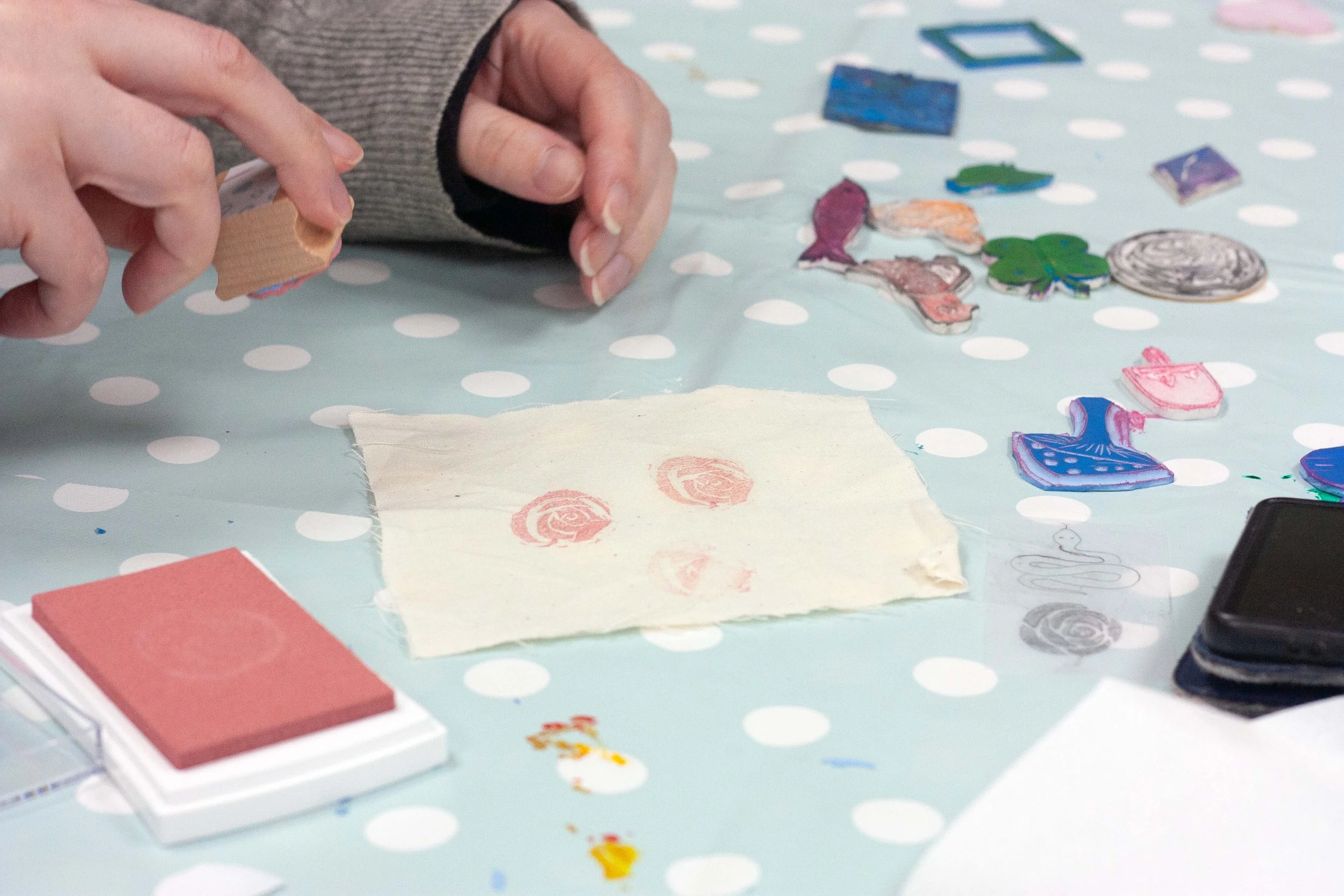 Block Printing Workshop The Crafty Hen Glasgow.jpg