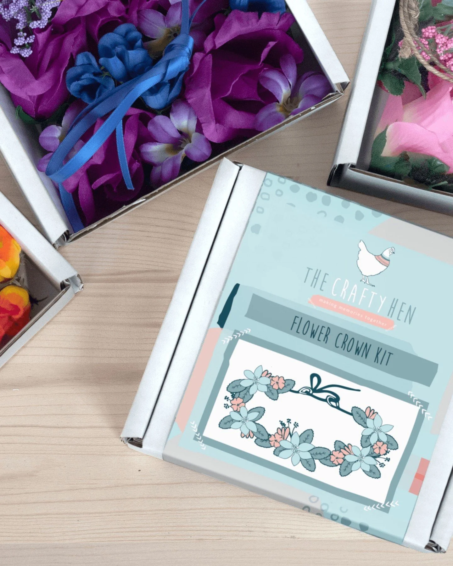 Looking for a fun, flexible and budget friendly way to celebrate to your besties upcoming hen party? 

Our flower crown making workshop is also available in a handy DIY kit form that can be ordered directly from our website in a variety of colour-way