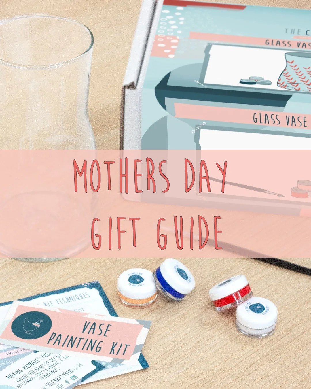 🌸 Mothers Day Gifting with The Crafty Hen 🌸 

Find the perfect kit to gift your mum or, order a crafty kit to create yourself and gift her your crafty make!

Our Top Mothers Days Kits are:
- Glass Vase Painting Kit
- Ceramic Bird Feeder
- Dried Flo