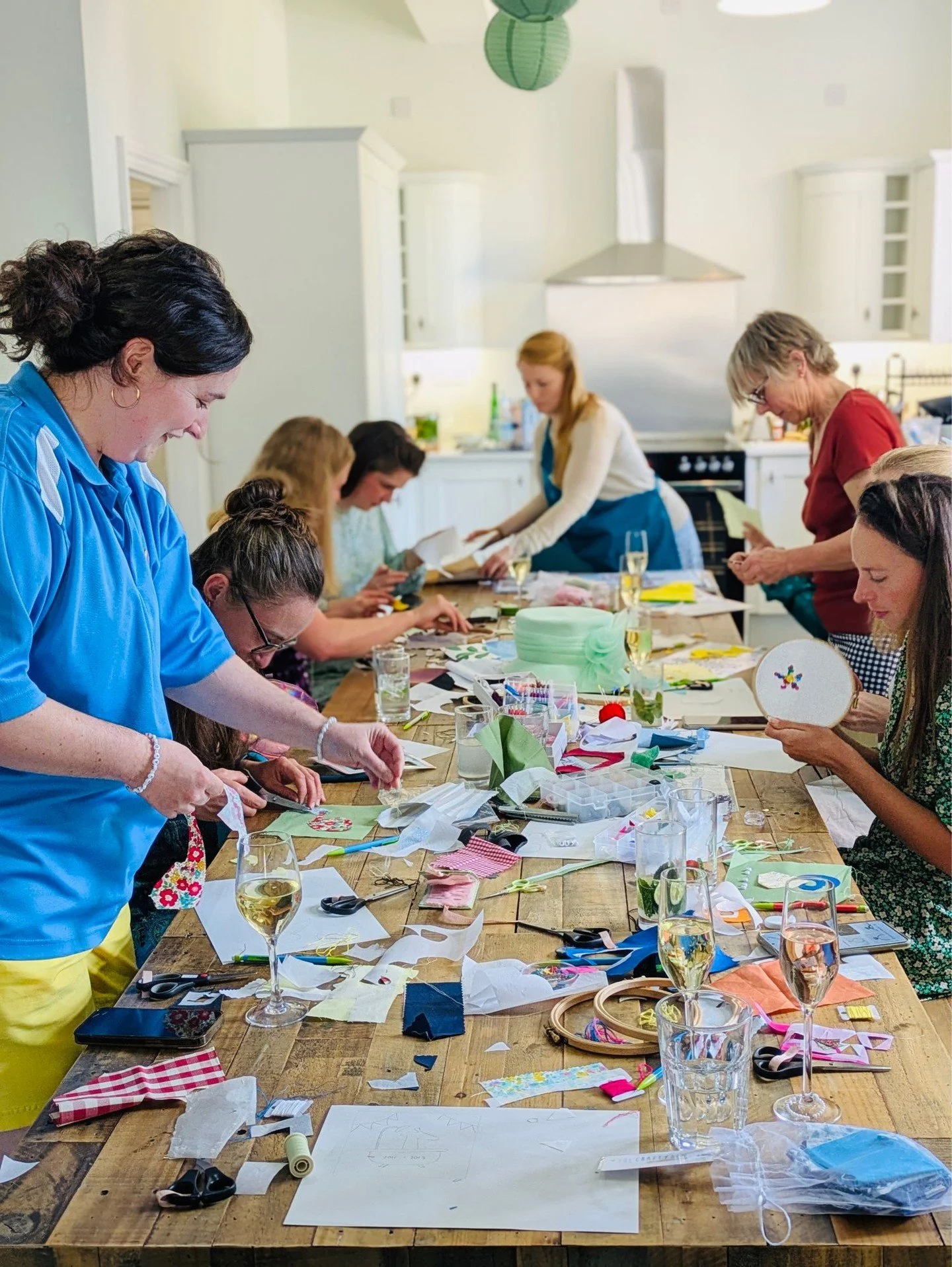 Create a Patchwork Keepsake Together🪡 

Our patchwork workshops are perfect for hen parties, baby showers and birthdays. 

Each guest creates a unique fabric square (or as many s they can within the workshop time!) using embroidery and appliqu&eacut