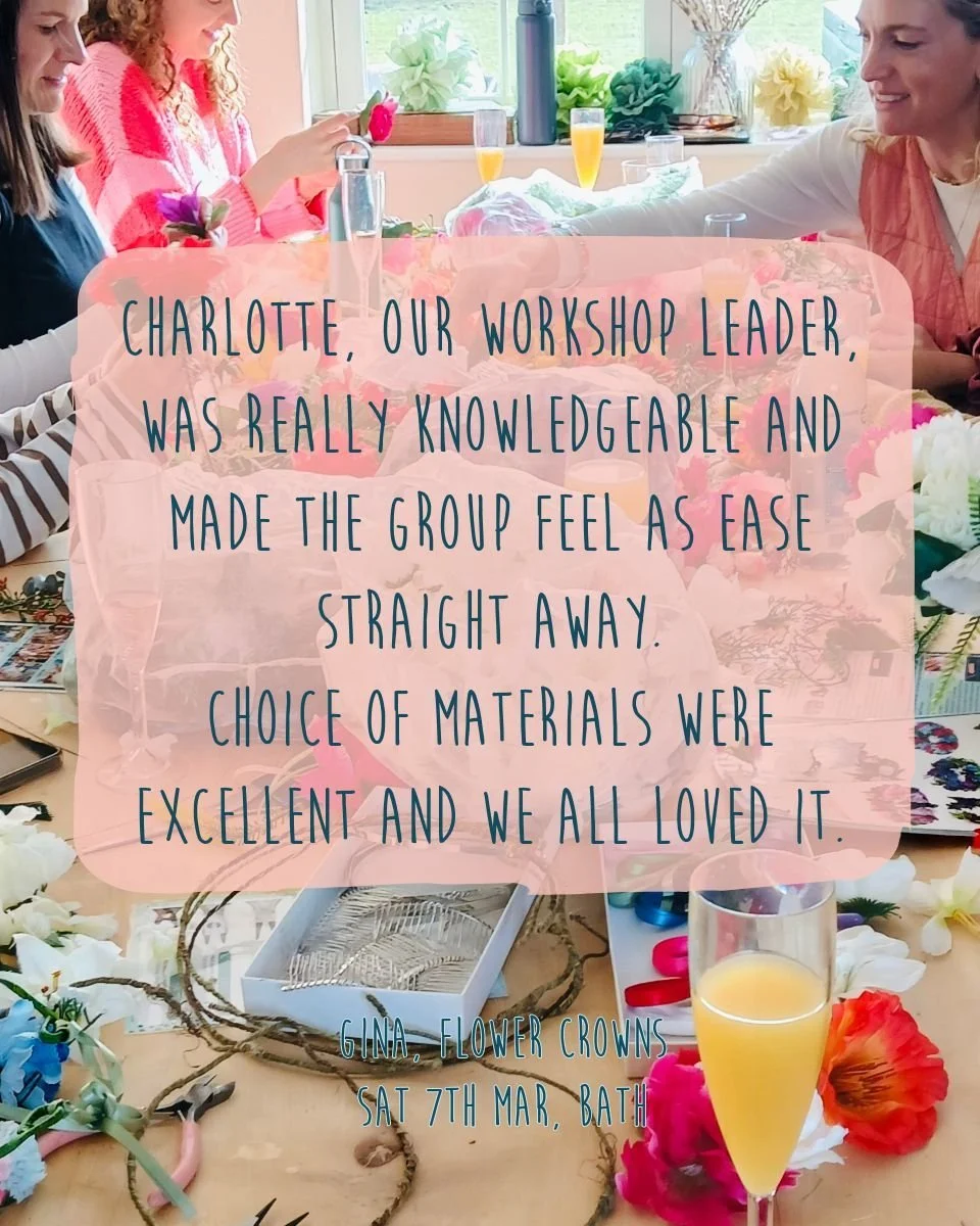 🌟 Spring Reviews🌟

Thanks for sharing your feedback after your crafty hen parties 🎉

Don&rsquo;t forget, when you leave us a review you also enter a prize draw to win a DIY crafty kit of your choice too 🙌

We read through all of your feedback and