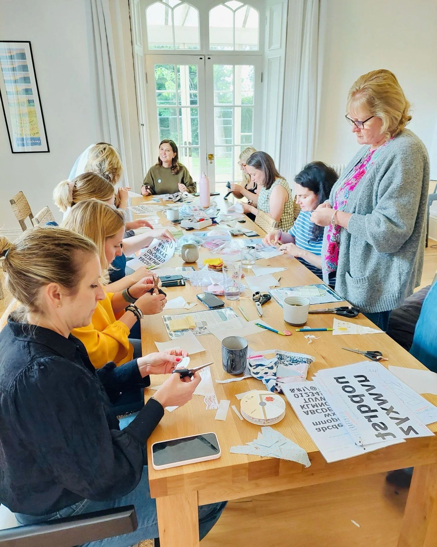 Make bunting for the wedding at your hen party 👰&zwj;♀️
Tell us your colour scheme and we&rsquo;ll arrive with all the bespoke fabrics to match along with the tools, templates and everything needed to get your craft on! 

Send this post over to your