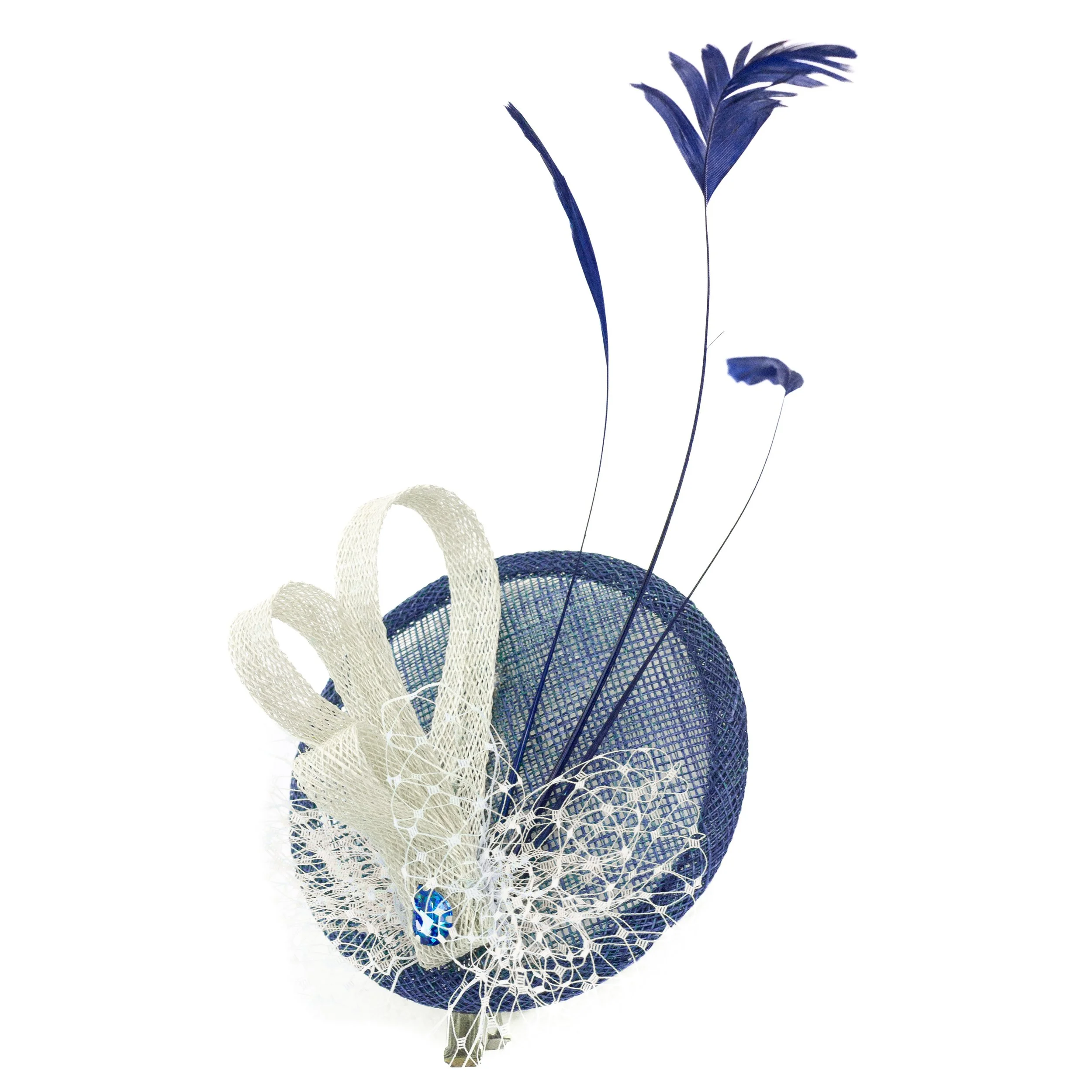 Fascinator Example Navy Ivory.jpg