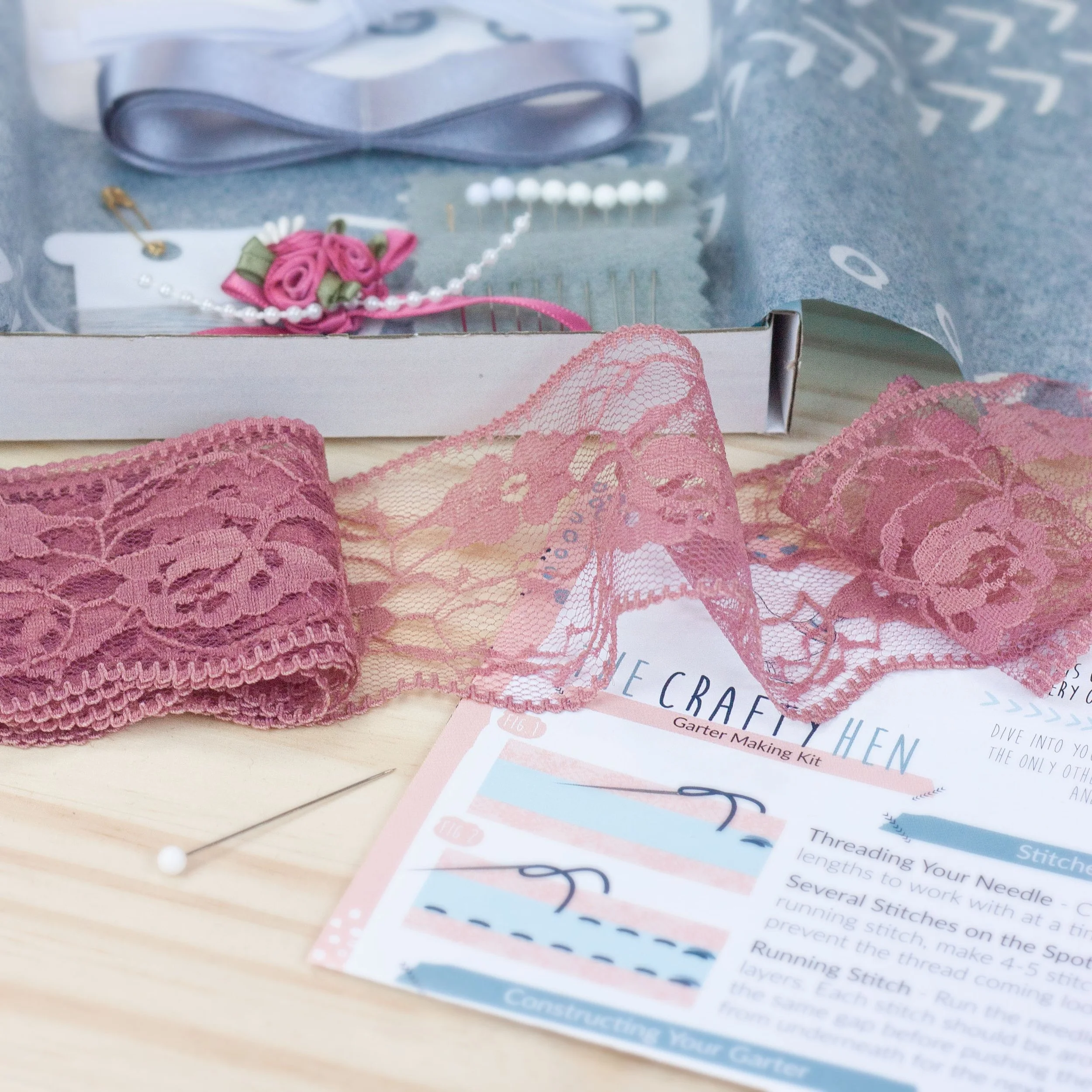 Garter Making Kit Dusky Pink The Crafty Hen.jpg