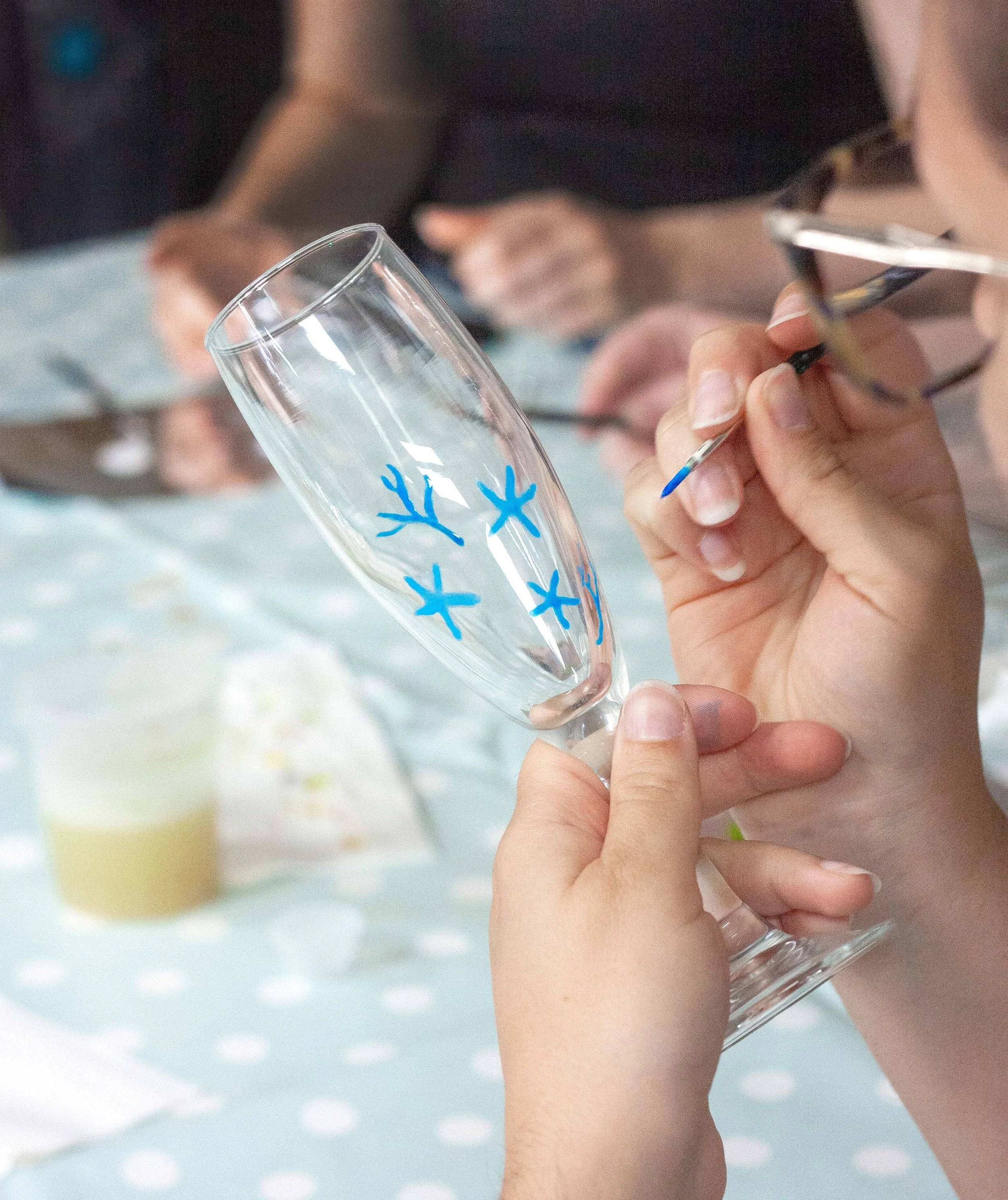 Champagne Glass Painting Kit The Crafty Hen.jpg