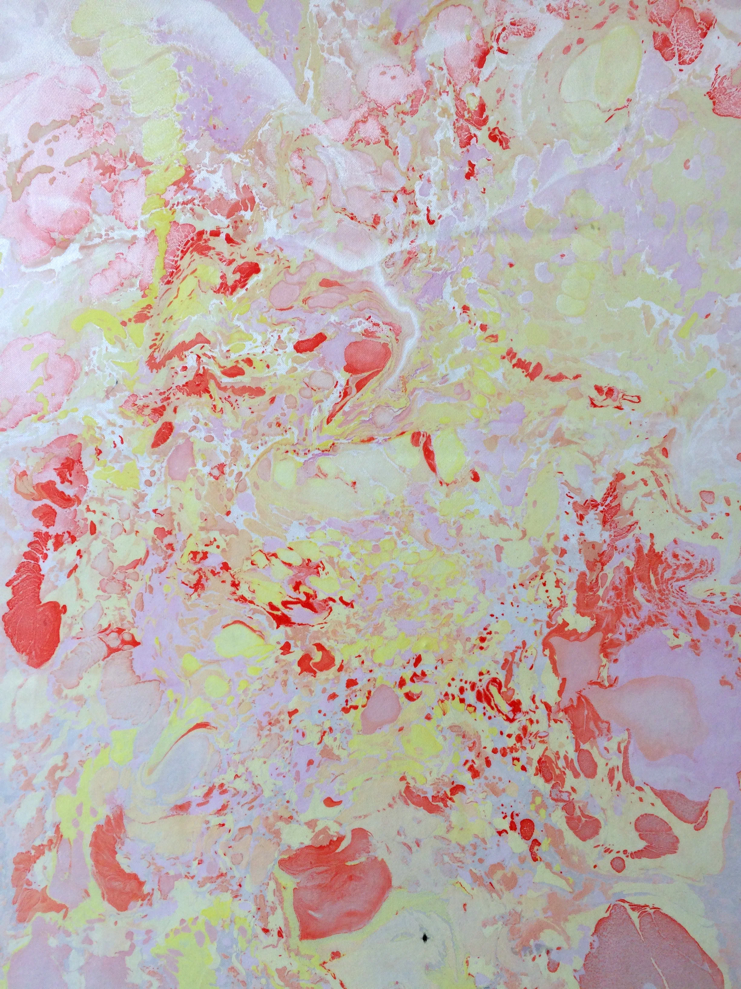 Marmorierung #4, 2016 Ölfarbe auf Glasfasergewebe ca. 100 x 80 cm