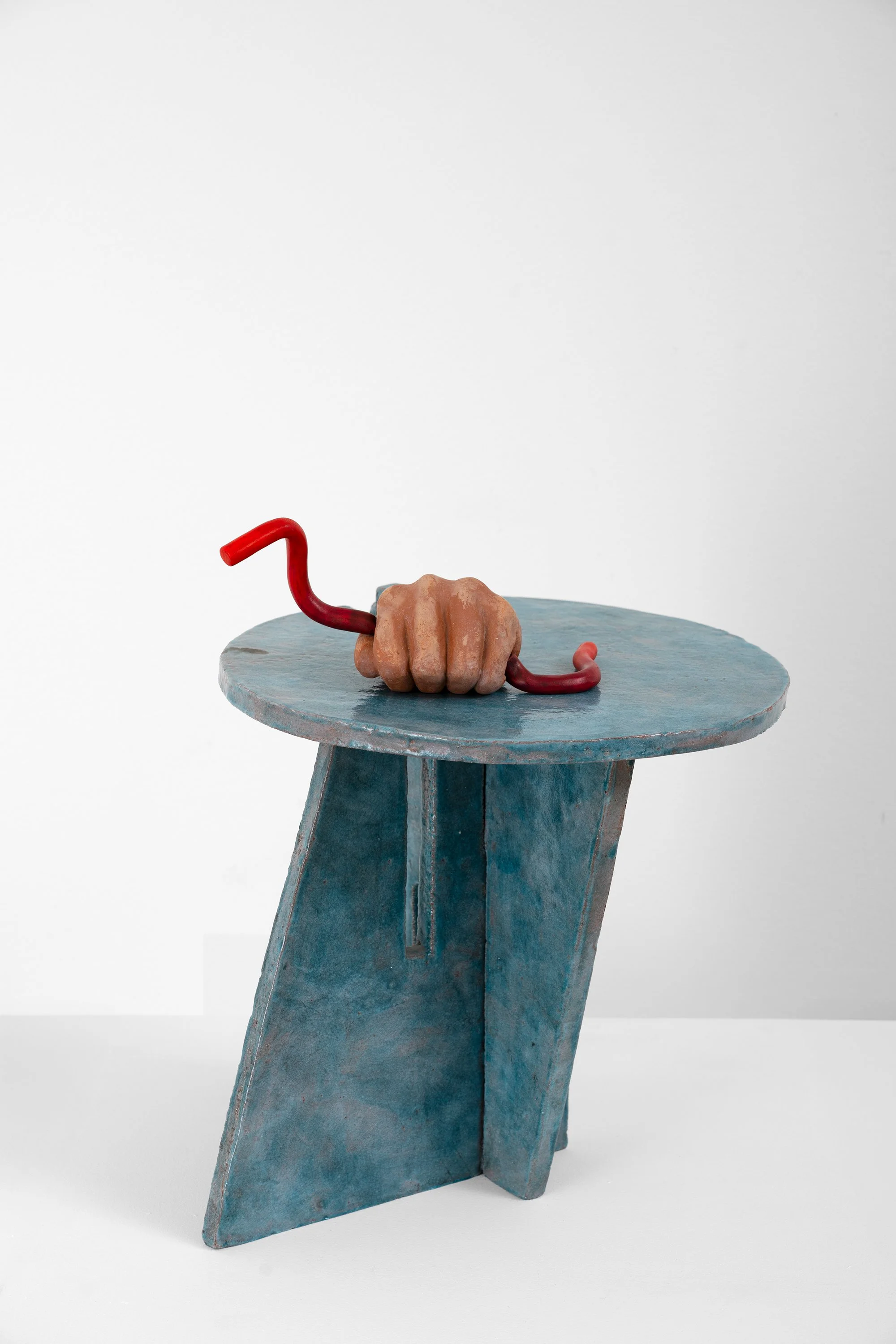 GD0002_Gabi Deutsch_Table (Keep the Thread)_2021_Glazed ceramic, unglazed ceramic, ink_42.00 x 32.00 x 32.00 cm, 16.54 x 12.6 x 12.6 in._LowRes_3.jpg