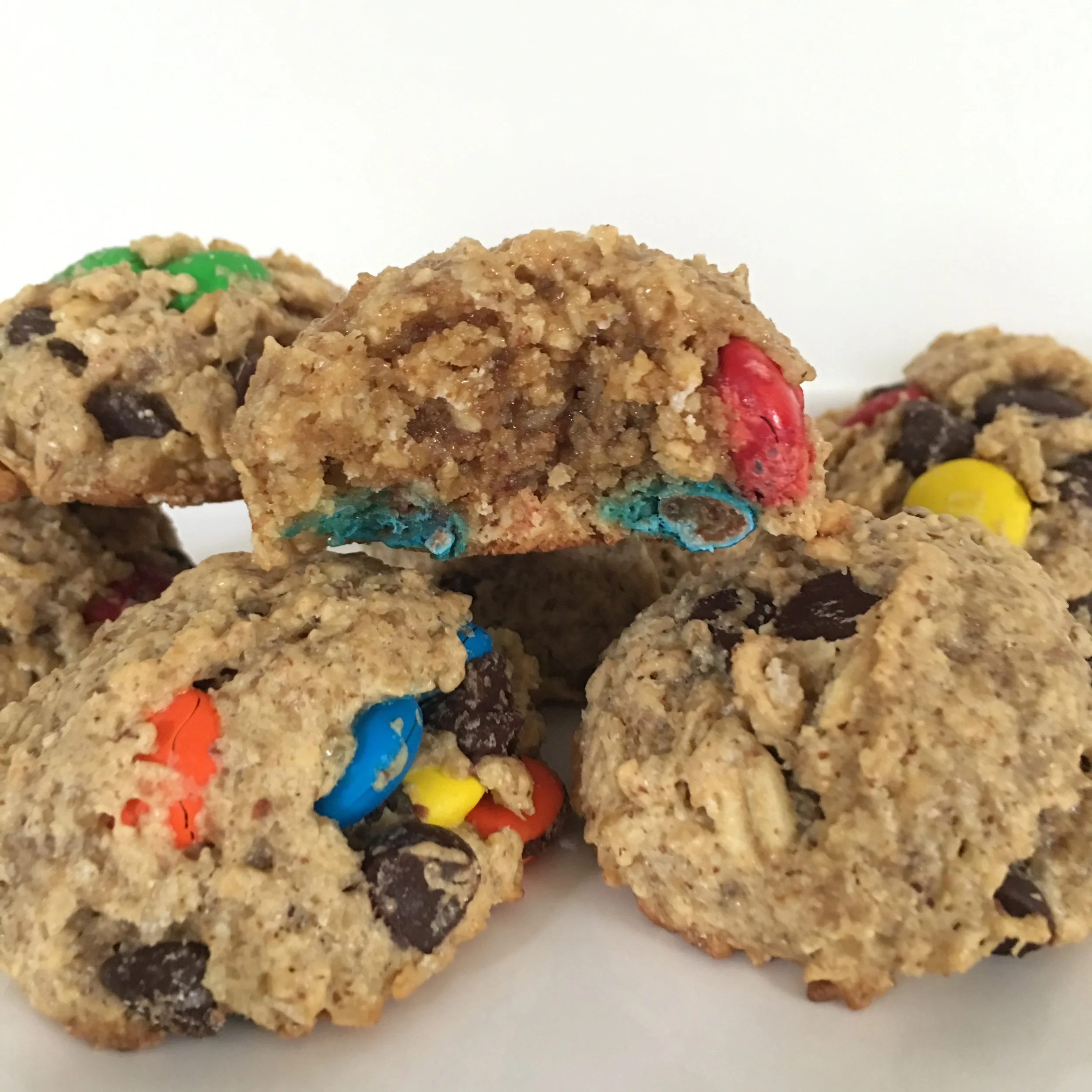 Chocolate + Oats + Chocolate = Cookies.