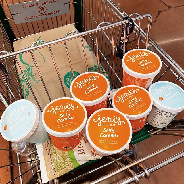Seriously doing my best to spread the word about @jenisicecreams on the west coast! Way to commit @stevemaurer1!
.
.
.
#icecream #saltycarmel #vanilla #groceryshopping #snacks #commitment #california #ohioborn