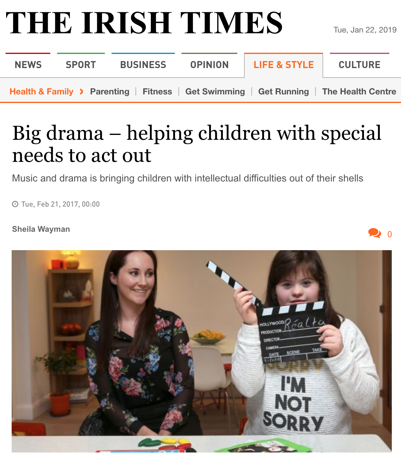 Read the full article in The Irish Times here