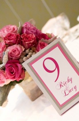 Our tables were named after famous couples in history!