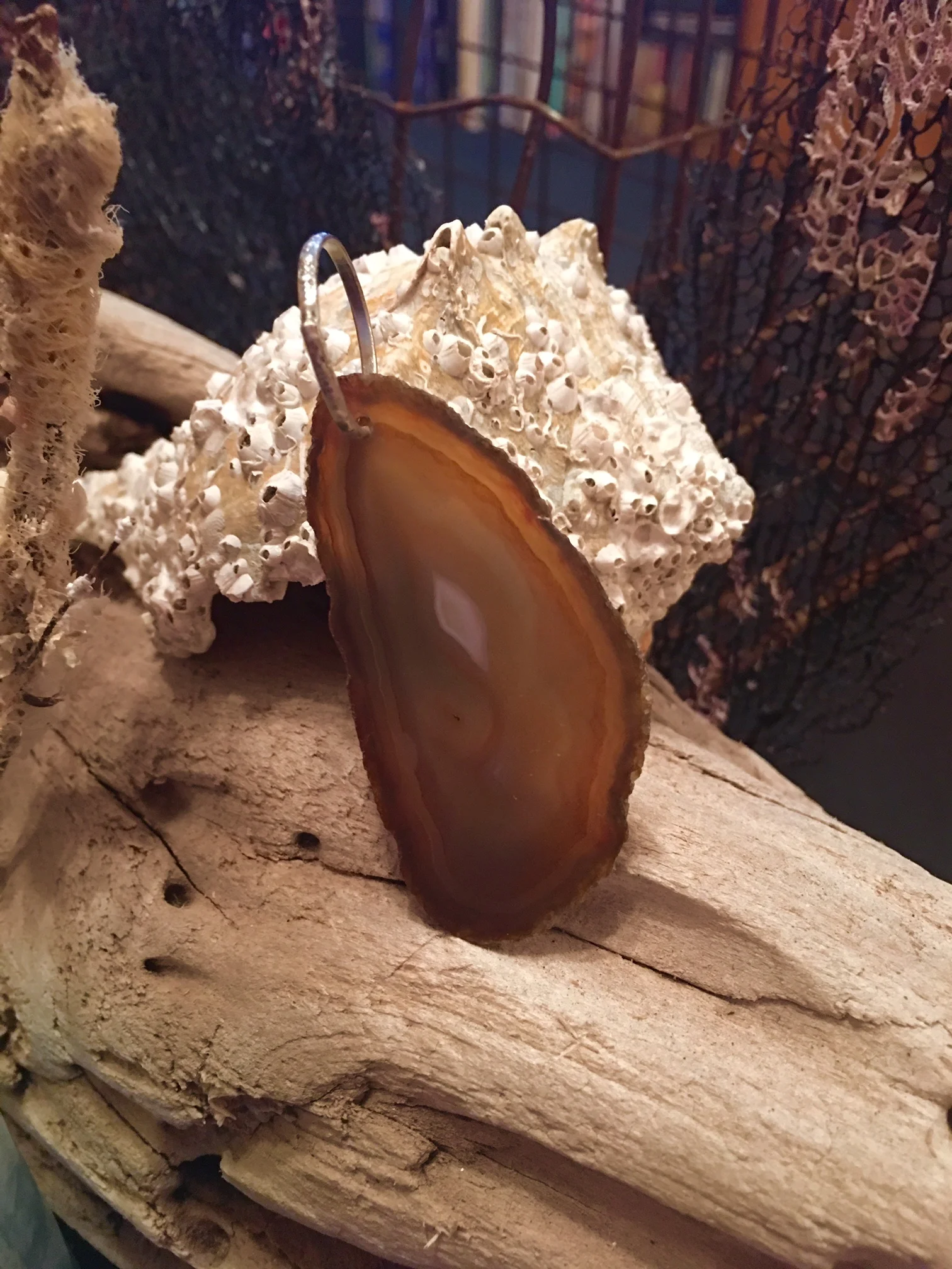 Mexican Agate Pendant