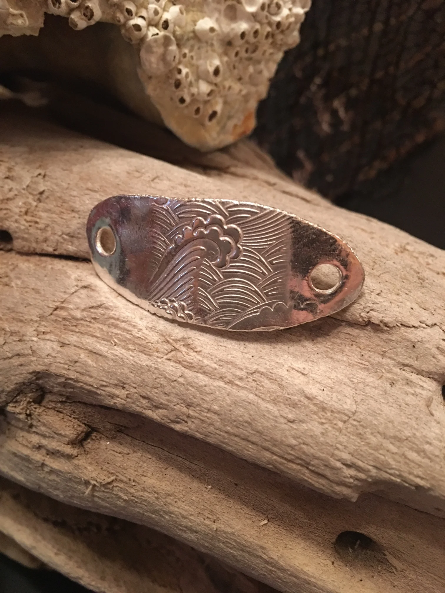 Fine Silver Bracelet Tag