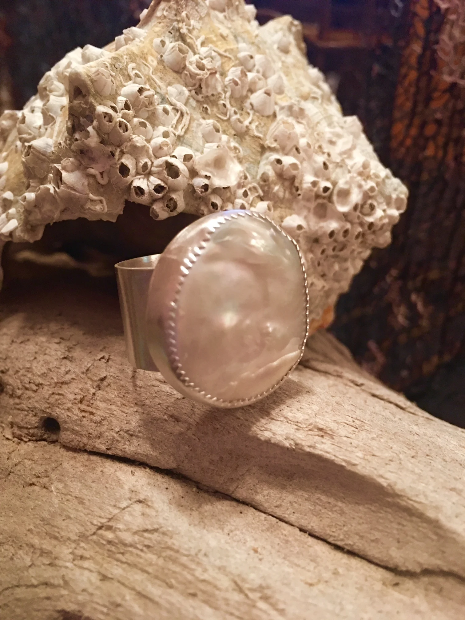 Baroque Pearl Ring