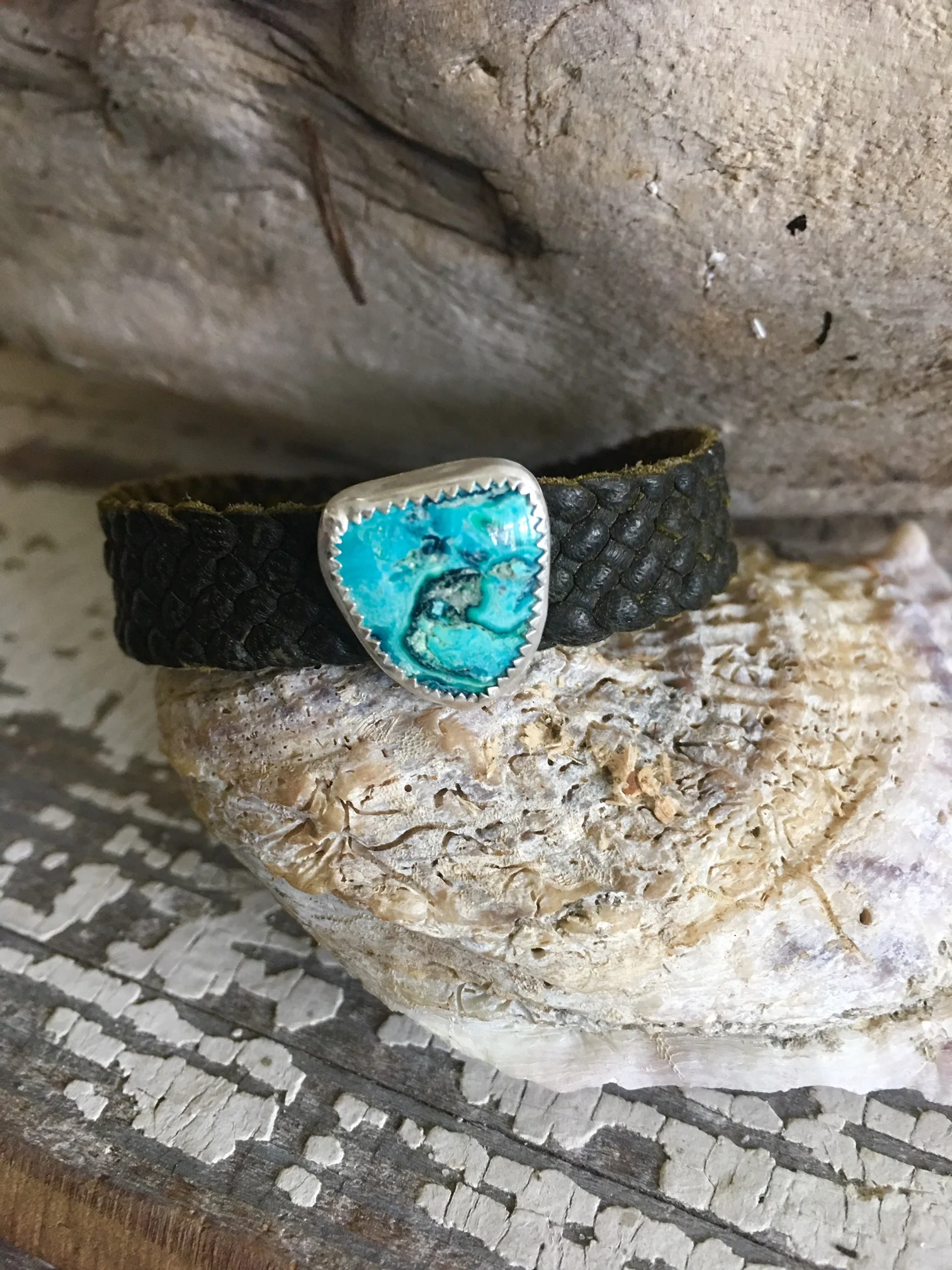 Mexican Braided Bracelet with Turquoise accent stone