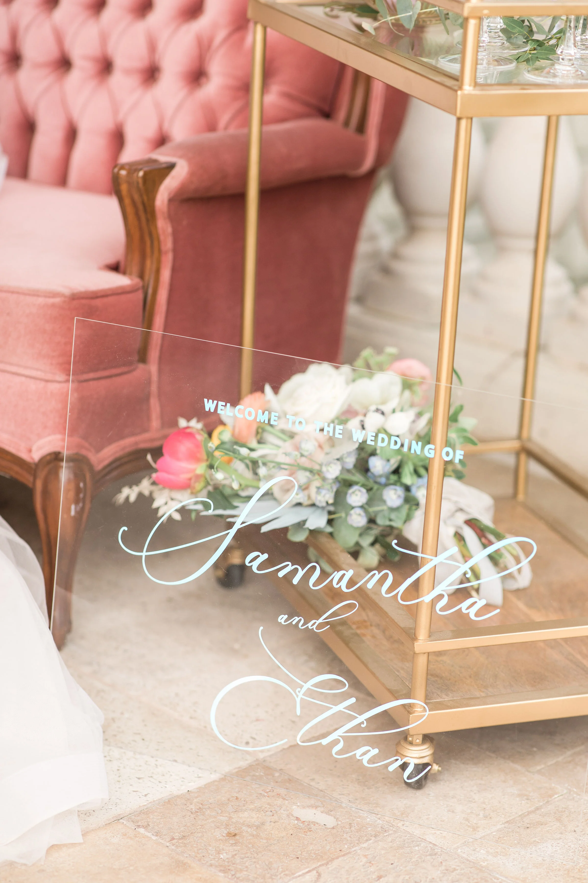 Windsor Wedding Acrylic Welcome Sign - Elle and Em Wedding Invitations.jpg