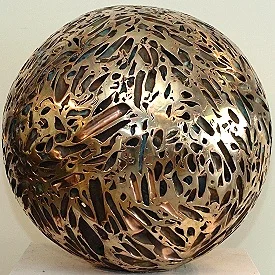 Yucca, 1989 Welded copper pipe with bronze, 28 in. diameter