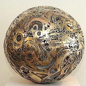 Traveler, 1987 Welded bronze, Brass, Copper, Nickel, and silver, 28 in. diameter
