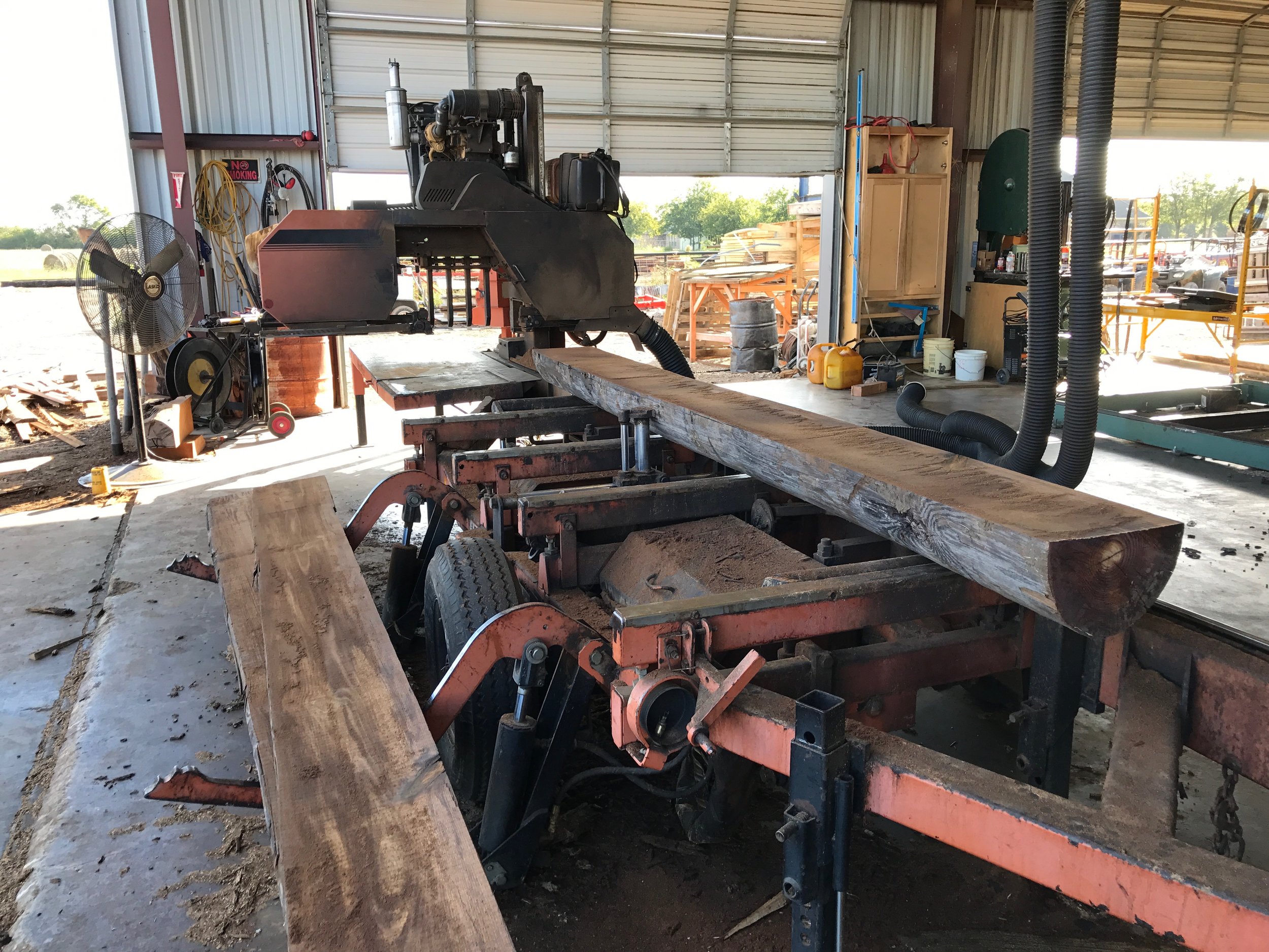 LT 70 Band Saw Milling $150 Per hour 24 inch max diameter up to 20 feet long *One Hour Minimum Charge on Either Saw*