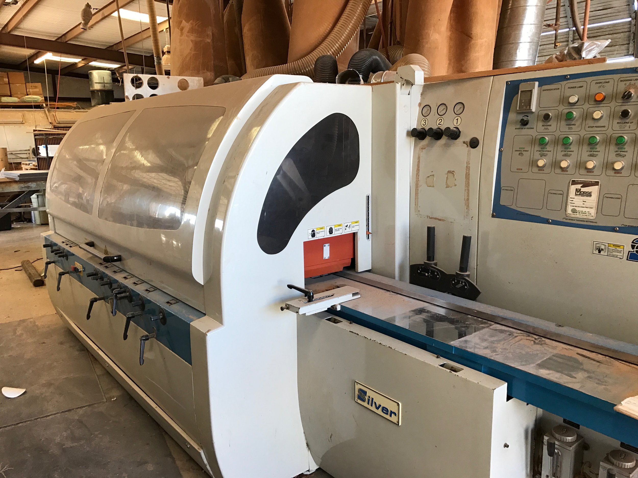 Molding $120 Per hour Four sided six head molder: Max 8 inch wide by 7in thick