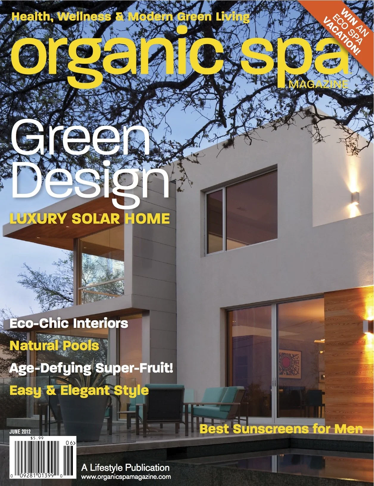 Articles written for national publication Organic Spa Magazine. May/June 2012 issue. 