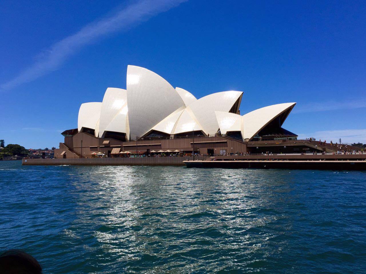  A closer look at Sydney Opera House, which still hosts performances on many nights. 