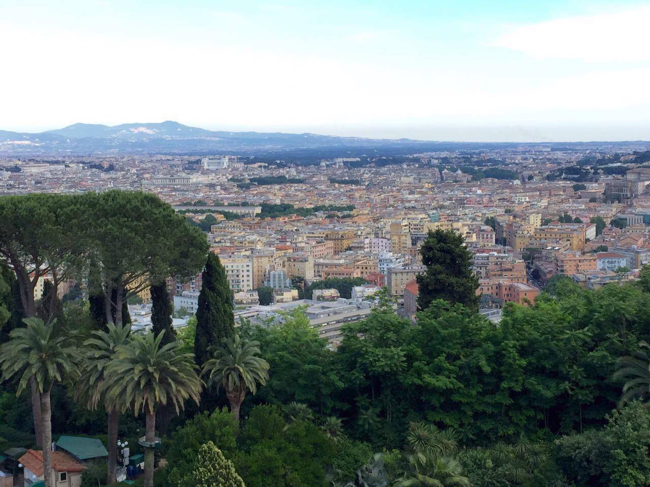  A view of Rome from atop the city's highest hill. A fine dining option: the Rome Cavalieri features the city's only three Michelin star estalishment: La Pergola.&nbsp; 
