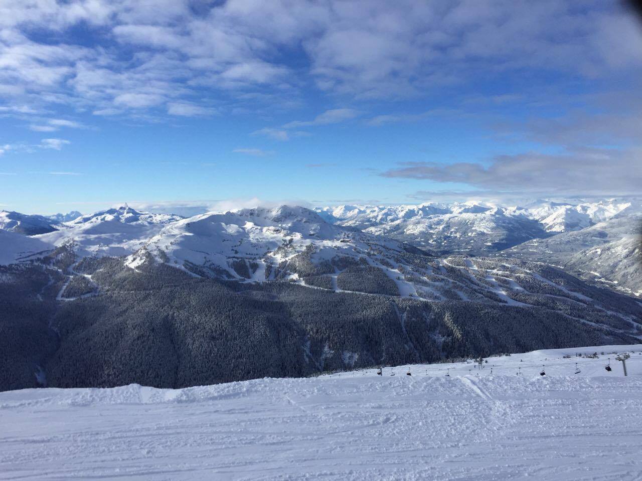  It hard not to be distracted by the mountain ranges on the edge of just about a run, especially off of 7th Heaven. Though the paths can get narrow at times, the view is well worth it. 