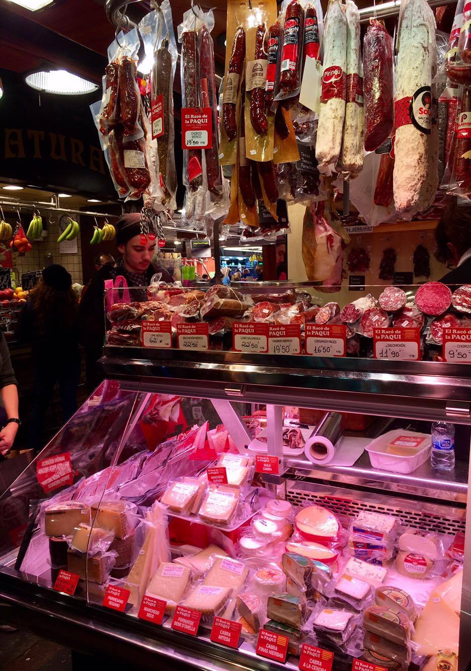  The famed Chorizo sausage, and goat cheese, which is favored in Spain over that made of cow's milk 