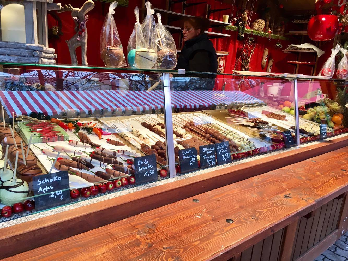 Stall of Things Dipped in Chocolate.