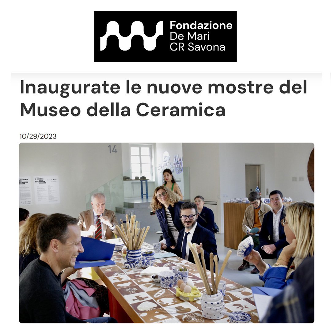 Fondazione De Mari CR Savona, October 2023