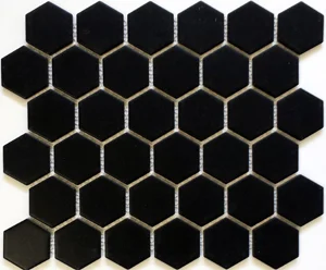 HEX2-1022 Hexagon 2" Matte Black