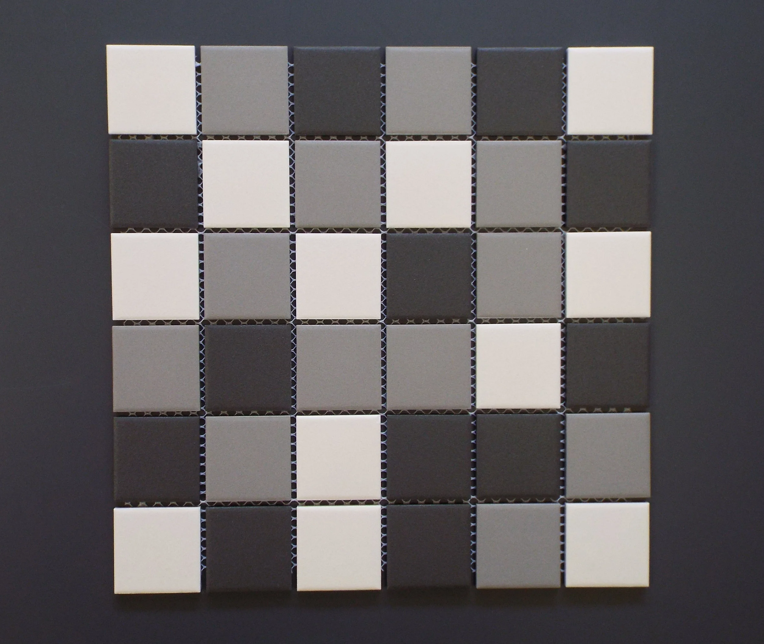 Unglazed - 2" x 2" Medium Grey Mix
